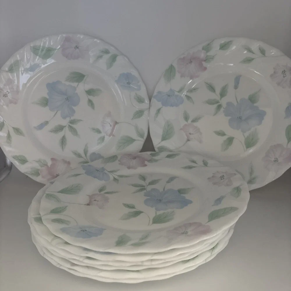 Set of 8 Arcopal France 'Chloe' Salad Plates 7.75